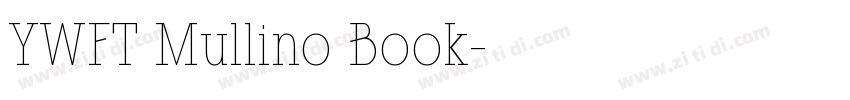 YWFT Mullino Book字体转换